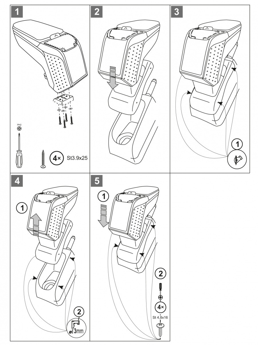 Loketní opěrka Armster 2 manual